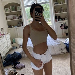 bebe gold crop top